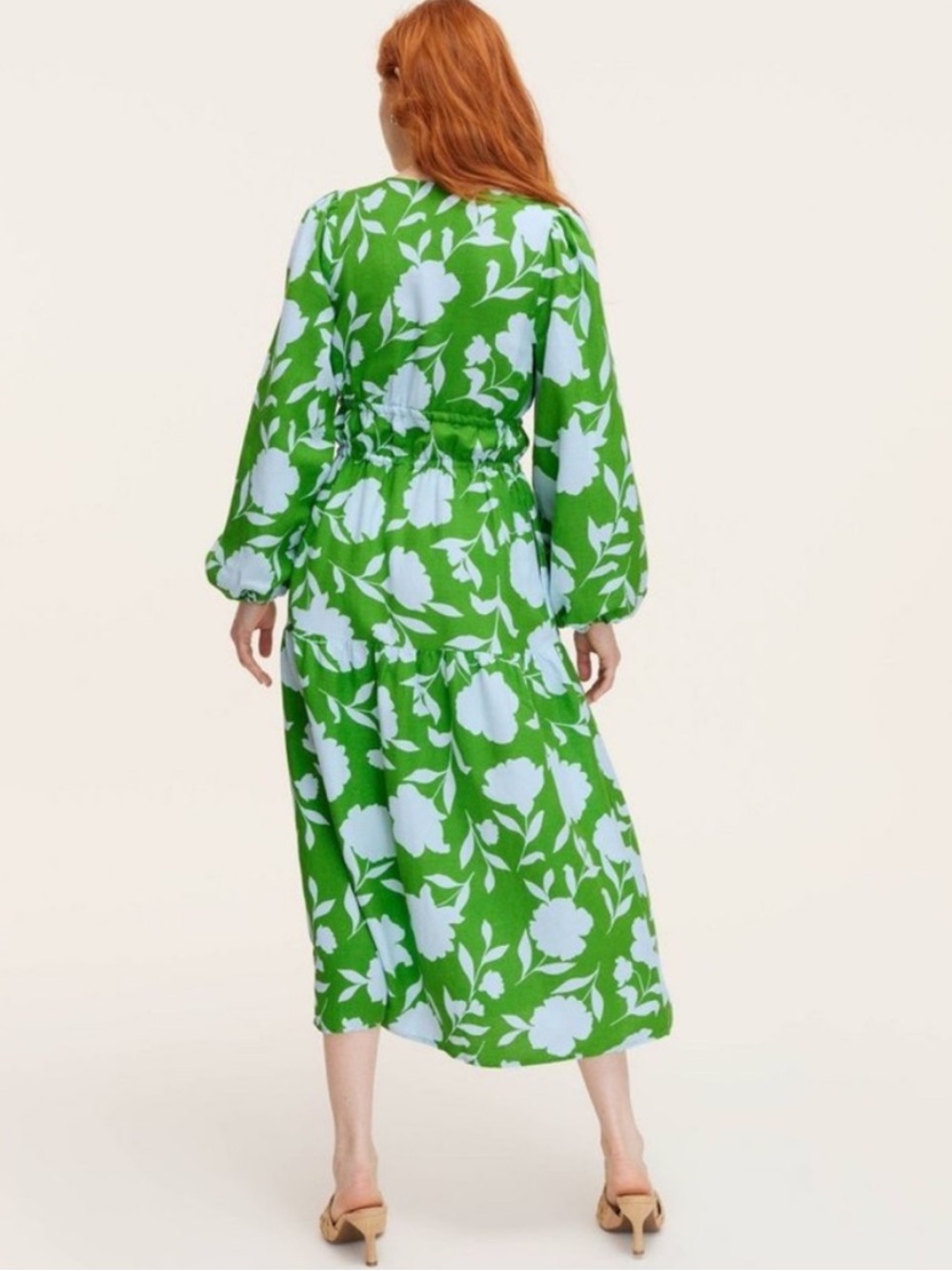 NWT Kate Spade x Target Womans Long Sleeve Linen Maxi Dress Size XL - Picture 2 of 7